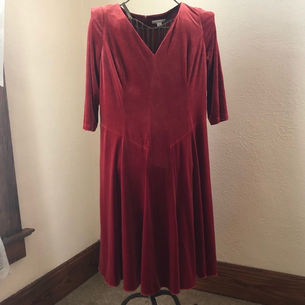 Red Velvet Coldwater Creek Dress